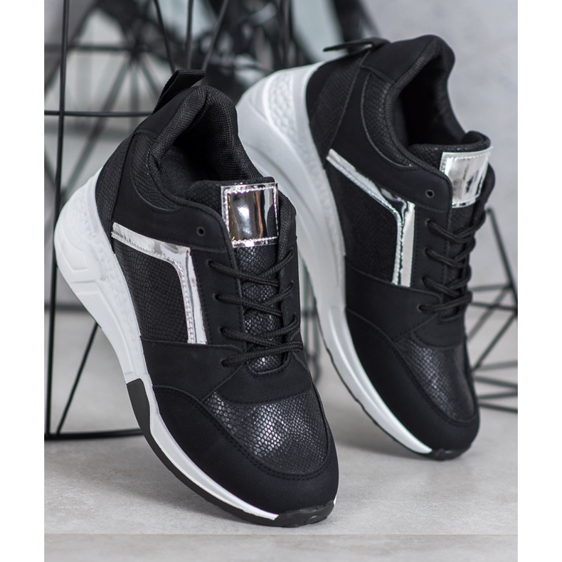 SHELOVET Wedge Sneakers sort 1