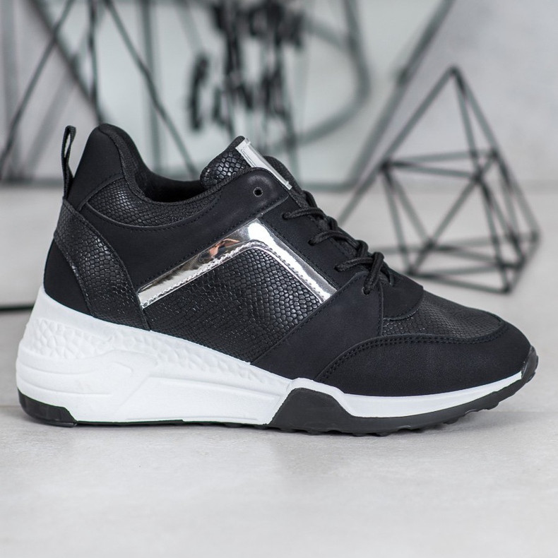 SHELOVET Wedge Sneakers sort 2