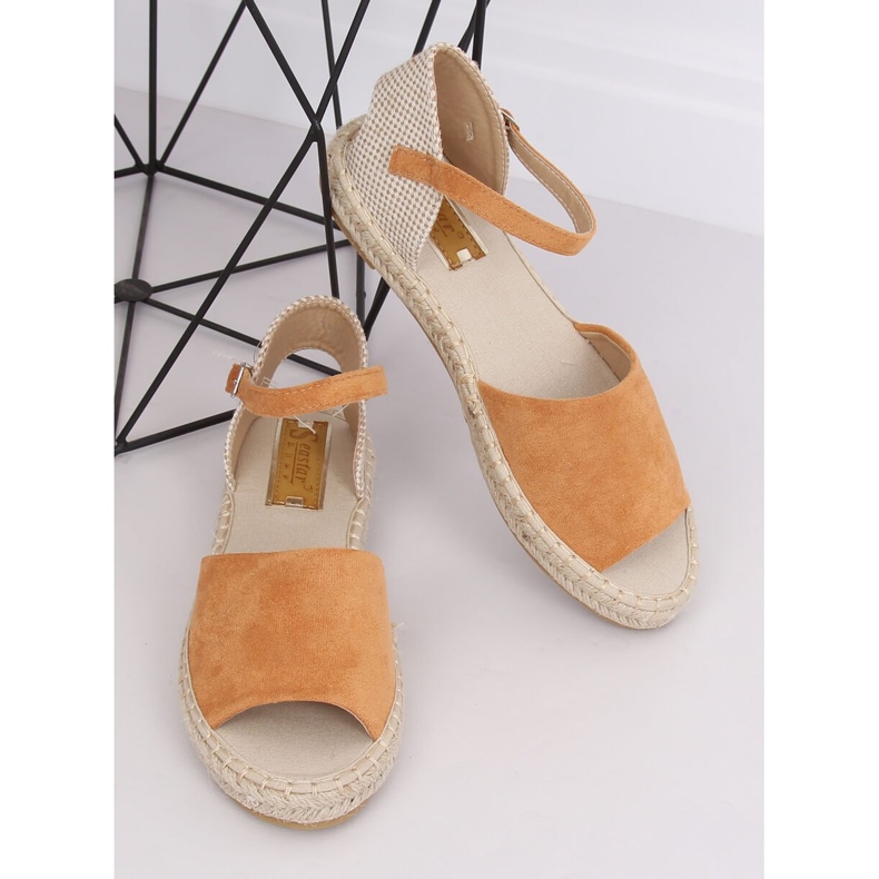 Espadrilleskåret kamel BB28P kamel brun 2