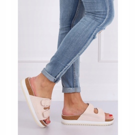 Beige scholki hjemmesko SS115P Beige flerfarvet lyserød 1