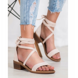 Bindede sandaler brun 1