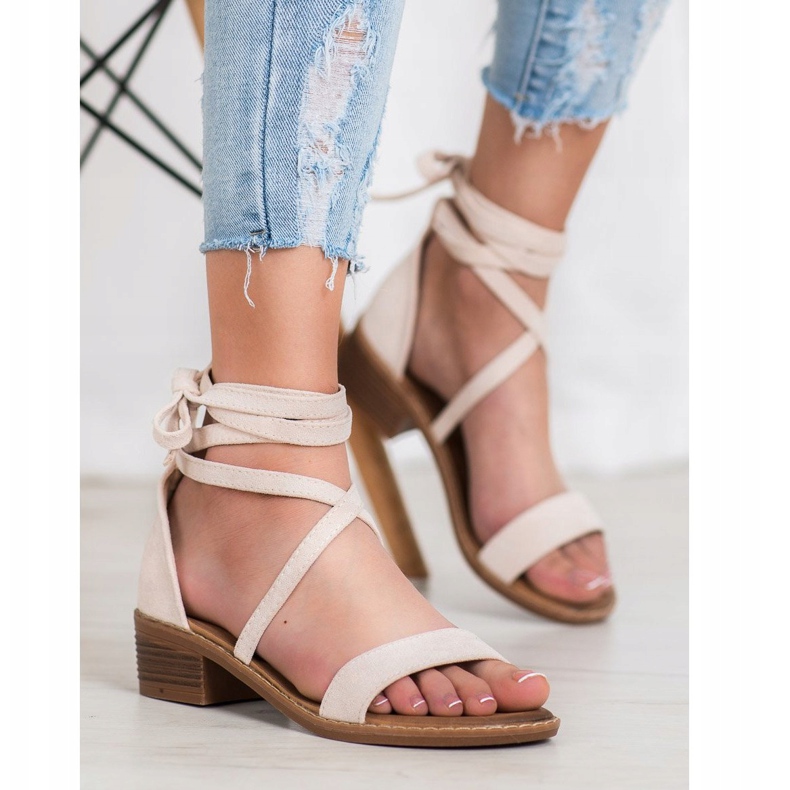 Bindede sandaler brun 1