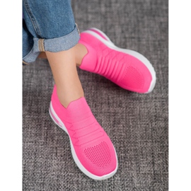Diamantique Neon Slip-On sko lyserød 2