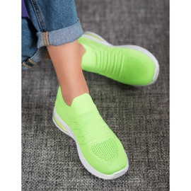 Diamantique Grønne slip-on sko 2
