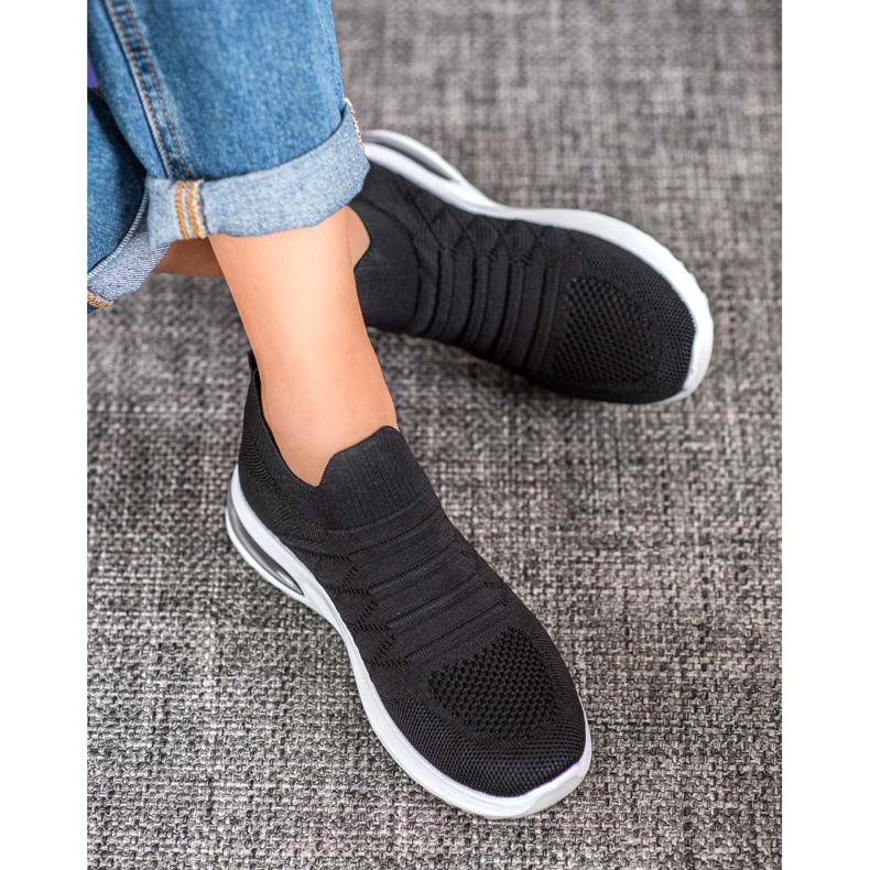 Diamantique Sort Slip-On Sko 1