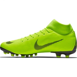Nike Mercurial Superfly 6 Academy FG / MG M AH7362 701 fodboldsko marineblå grøn 1