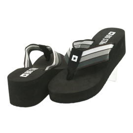 Big Star flip-flops på kilen 274A300 sort grå 3