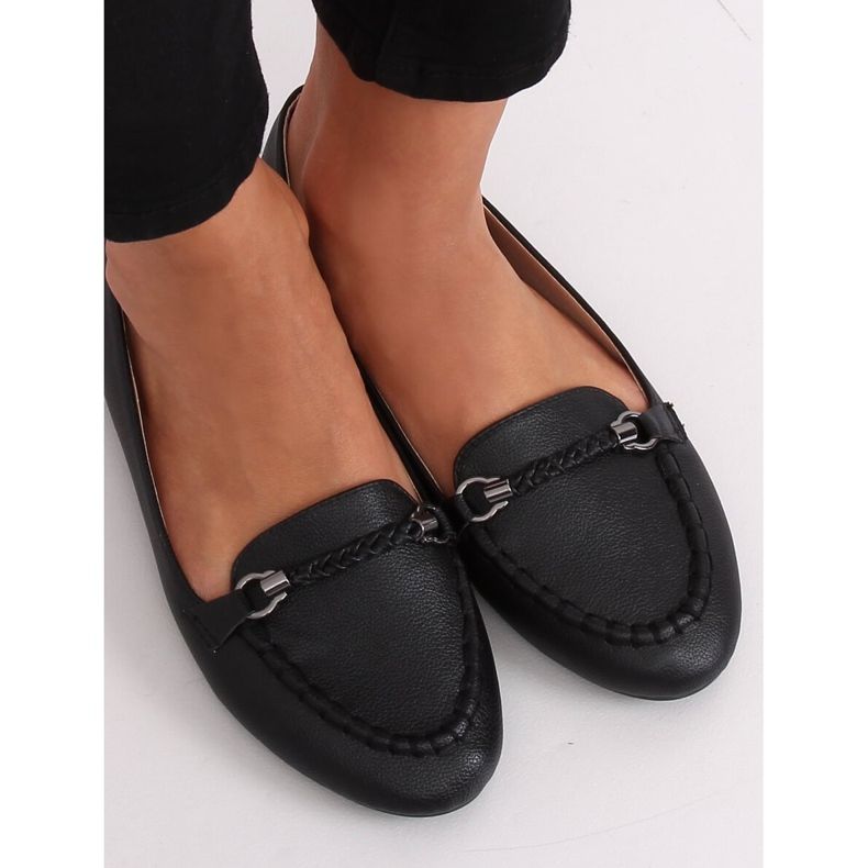 Sorte kvinders loafers A8636 Sort 1