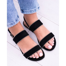 Lu Boo kvinders sorte sandaler Jets Noeli 2