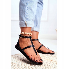 Lu Boo Sandaler Romans, japansk Lento Sort 1
