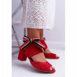 Læder Kvinder Sandaler Maciejka On A Heel Red 04038-08 rød 2