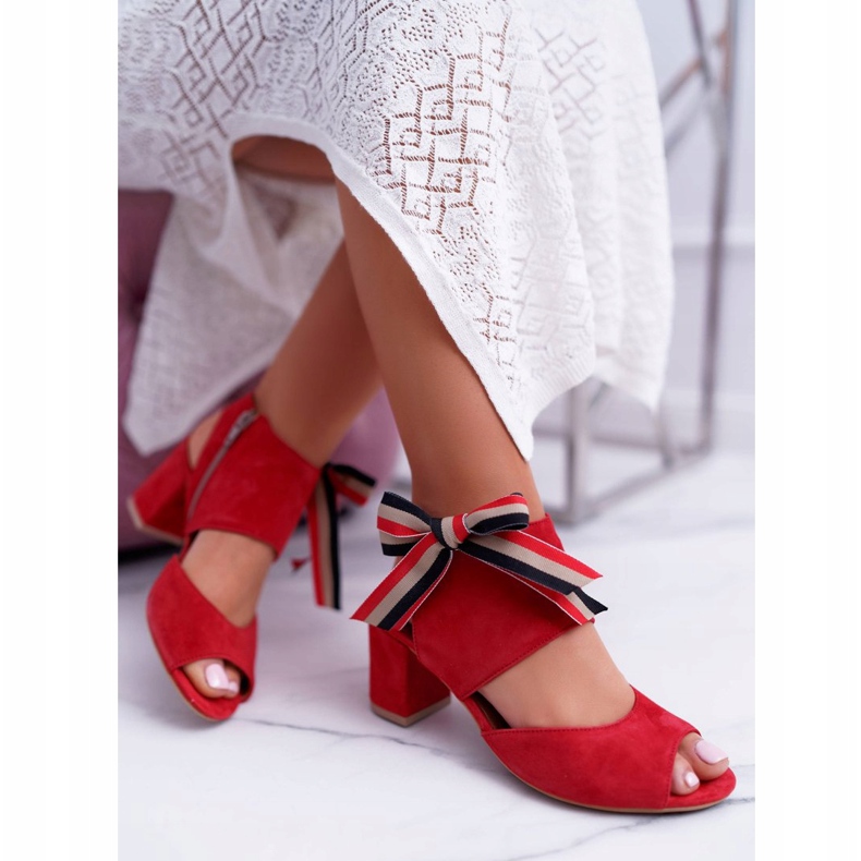 Læder Kvinder Sandaler Maciejka On A Heel Red 04038-08 rød 1