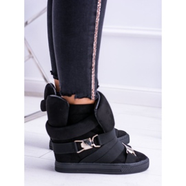 Kvinders sneakers Lu Boo med elastikbånd sorte pumps 2