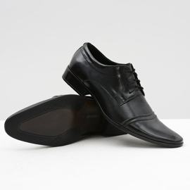 Mario Boschetti Mænds sorte formelle sko Willy 4
