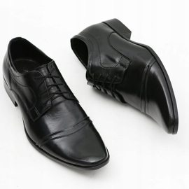 Mario Boschetti Mænds sorte formelle sko Willy 6