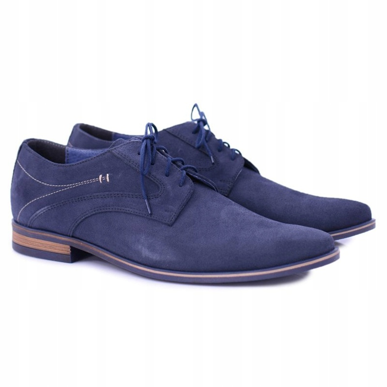 Bednarek Polish Shoes Herre Brogues Bednarek Elegant læder ruskind Marineblå Eligio 1