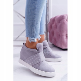 Dame Sneakers Grå Lu Boo Pailletter PinkSugar 1