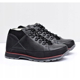 KOMODO Black Warmed Trafer mænds Brogues sort 1