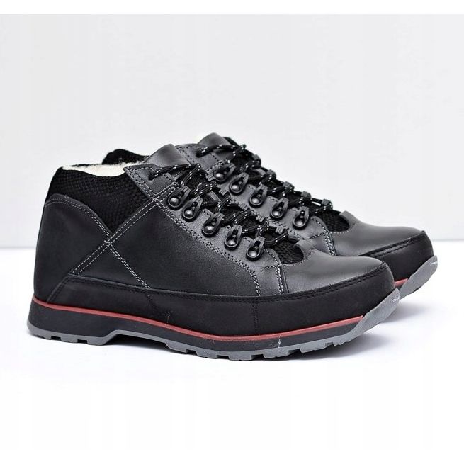 KOMODO Black Warmed Trafer mænds Brogues sort 1