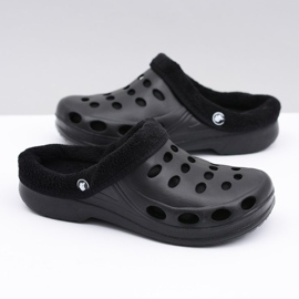 Flameshoes Dametøfler Varm Sort Kroks Eva 1