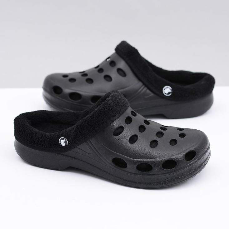 Flameshoes Dametøfler Varm Sort Kroks Eva 1