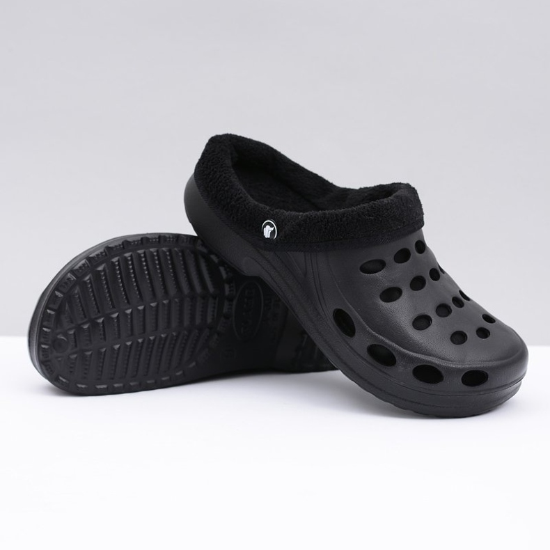 Flameshoes Dametøfler Varm Sort Kroks Eva 2