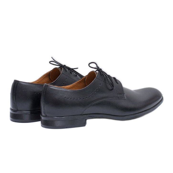 Elegante mænds sorte formalsko Damoste 1