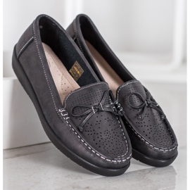 SHELOVET Komfortable loafers sort 1