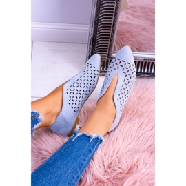 Lu Boo Blue Suede kvinders Slip-on Synthia sko blå 2