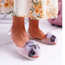 Lu Boo | Gummi Ballerinas Meliski Blomster Hvid Candela 1