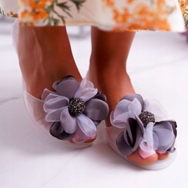 Lu Boo | Gummi Ballerinas Meliski Blomster Hvid Candela 2