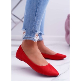 PS1 Røde kvinders Ballerinas Suede Bueno 1