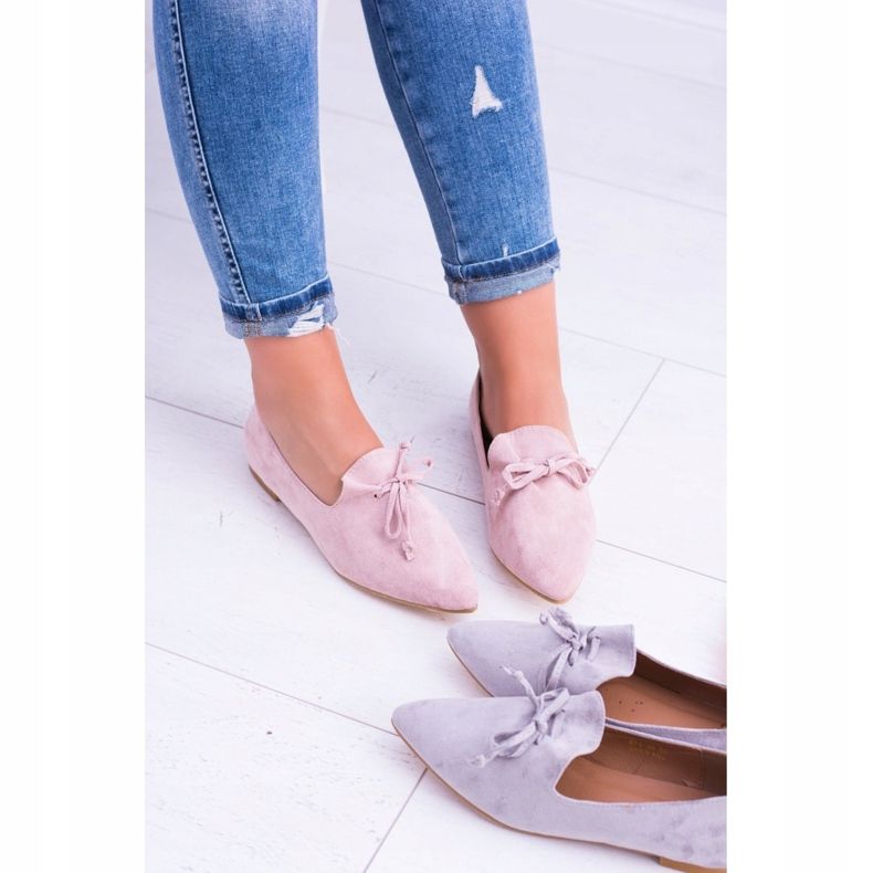 Lu Boo Pink Ballerina I Lordsy Spitz Suede Feliciano lyserød 2