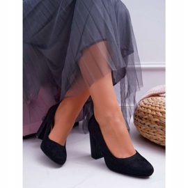 Pumps til kvinder Sergio Leone PB200 ruskind sort Selva 2