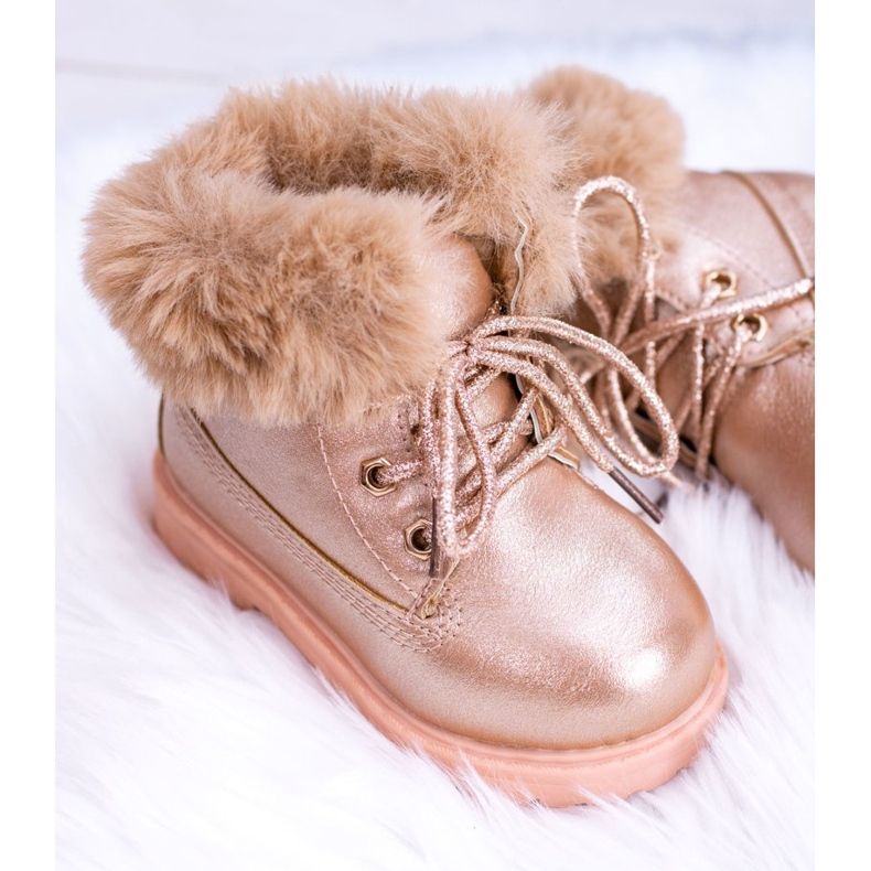 Varme børnestøvler Trappers Pink Gold Phobos lyserød lyserød 2
