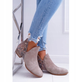 Flade støvler til kvinder Maciejka Spring Leather Beige 04091-04 2
