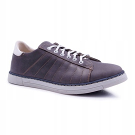 Bednarek Polish Shoes Herre Brogues Bednarek Sport lædersko Grå Salvatore 1