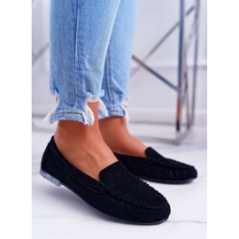 Loafers til kvinder Sergio Leone Suede Black Winted sort 1