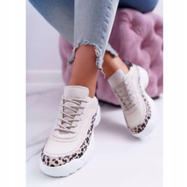 FC1 Sportssko til kvinder Leopard Debora beige brun 2