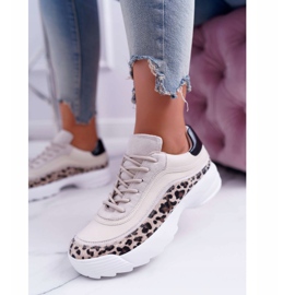 FC1 Sportssko til kvinder Leopard Debora beige brun 1