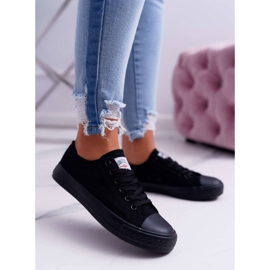 Smith's Black kvinders lave sneakers sort 1