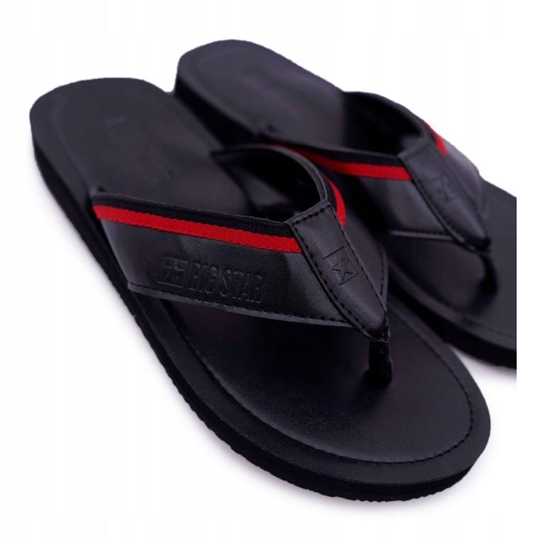 Mænds hjemmesko Flip-flops Big Star Black DD174678 sort 2