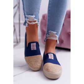Dame Espadrilles Cross Jeans Marineblå DD2R4046 2
