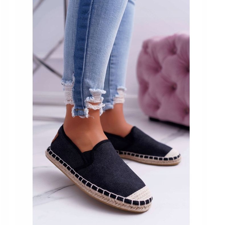 Dame Espadrilles Cross Jeans Sort DD2R4106 1