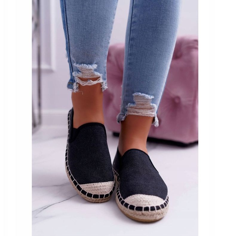Dame Espadrilles Cross Jeans Sort DD2R4106 2