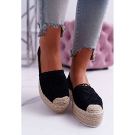 Kvinders sort blonde Espadrilles Lovely Haven 2