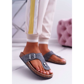 EVE Tøfler til kvinder Mørkegrå Baisan-flip-flops 2