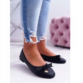 EVE Elegante kvinders sorte Ballerinas LaDonna 1
