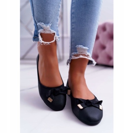 EVE Elegante kvinders sorte Ballerinas LaDonna 2