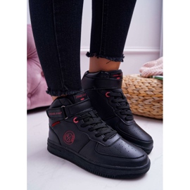 Dame Sneakers Cross Jeans Høj Sort EE2R4147C 2